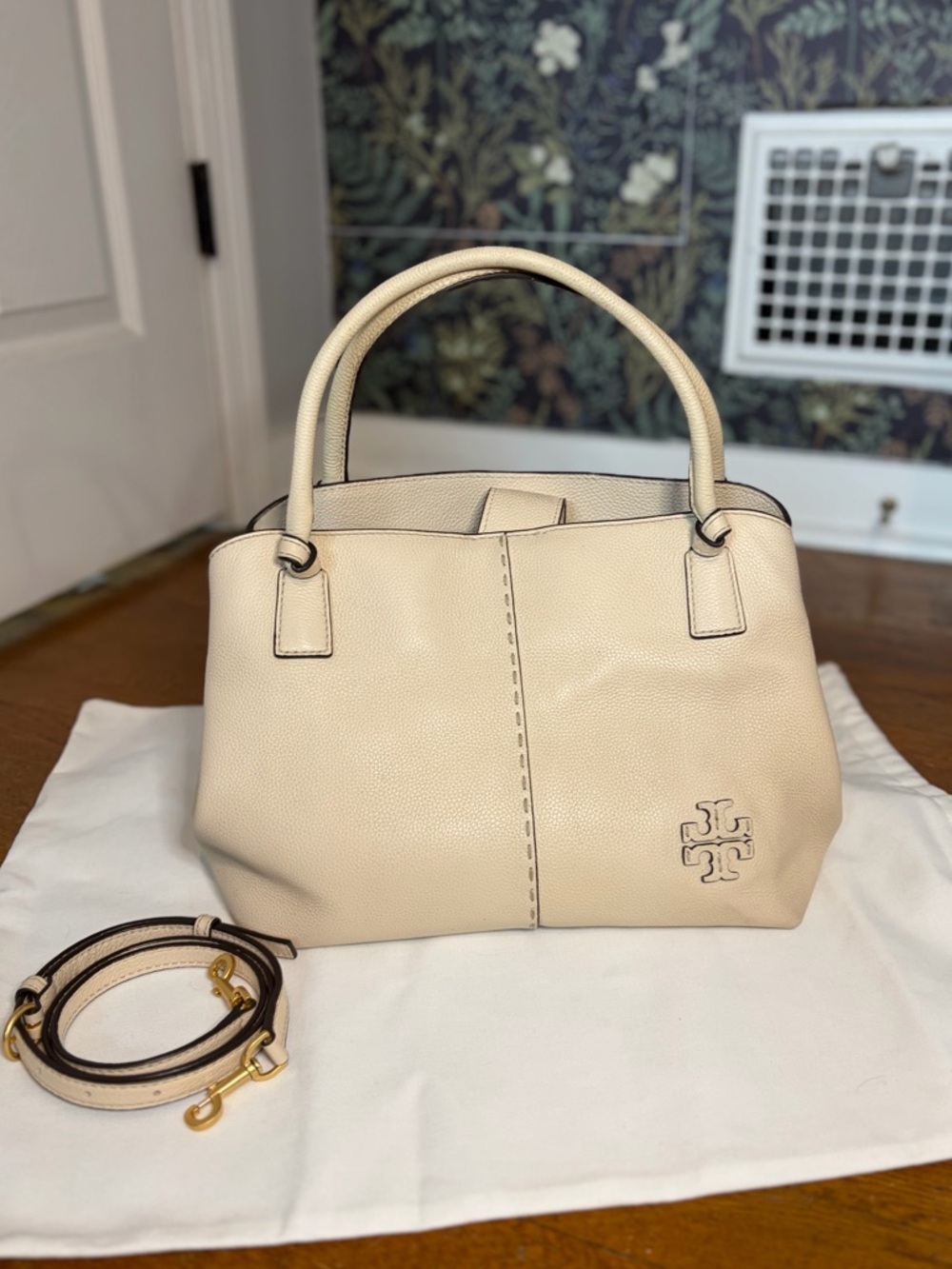 TORY BURCH MCGRAW SATCHEL SHOULDER CROSSBODY BAG